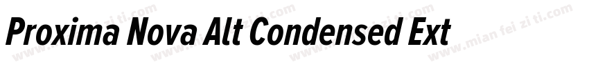 Proxima Nova Alt Condensed Extrabol字体转换
